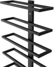 Metal Wall Mount Wine Rack for Wine Bottles, Liquor, Champagne (Holds 10 Bottles) V178-36098
