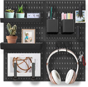 Pegboard Combination Kit with 4 Pegboards and 18 Accessories Modular Hanging for Wall Organiser V178-36100