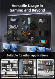 Pegboard Combination Kit with 4 Pegboards and 18 Accessories Modular Hanging for Wall Organiser V178-36100