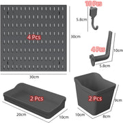 Pegboard Combination Kit with 4 Pegboards and 18 Accessories Modular Hanging for Wall Organiser V178-36100