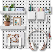 Pegboard Combination Kit with 4 Pegboards and 18 Accessories Modular Hanging for Wall Organiser V178-36101