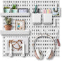 Pegboard Combination Kit with 4 Pegboards and 18 Accessories Modular Hanging for Wall Organiser V178-36101