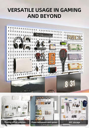 Pegboard Combination Kit with 4 Pegboards and 18 Accessories Modular Hanging for Wall Organiser V178-36101