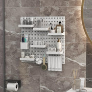 Pegboard Combination Kit with 4 Pegboards and 18 Accessories Modular Hanging for Wall Organiser V178-36101
