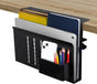 Under Desk Side Laptop Holder Storage with No Drill Cable Management Tray and Pen Storage for Office and Home V178-36107