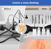 Under Desk Side Laptop Holder Storage with No Drill Cable Management Tray and Pen Storage for Office and Home V178-36108
