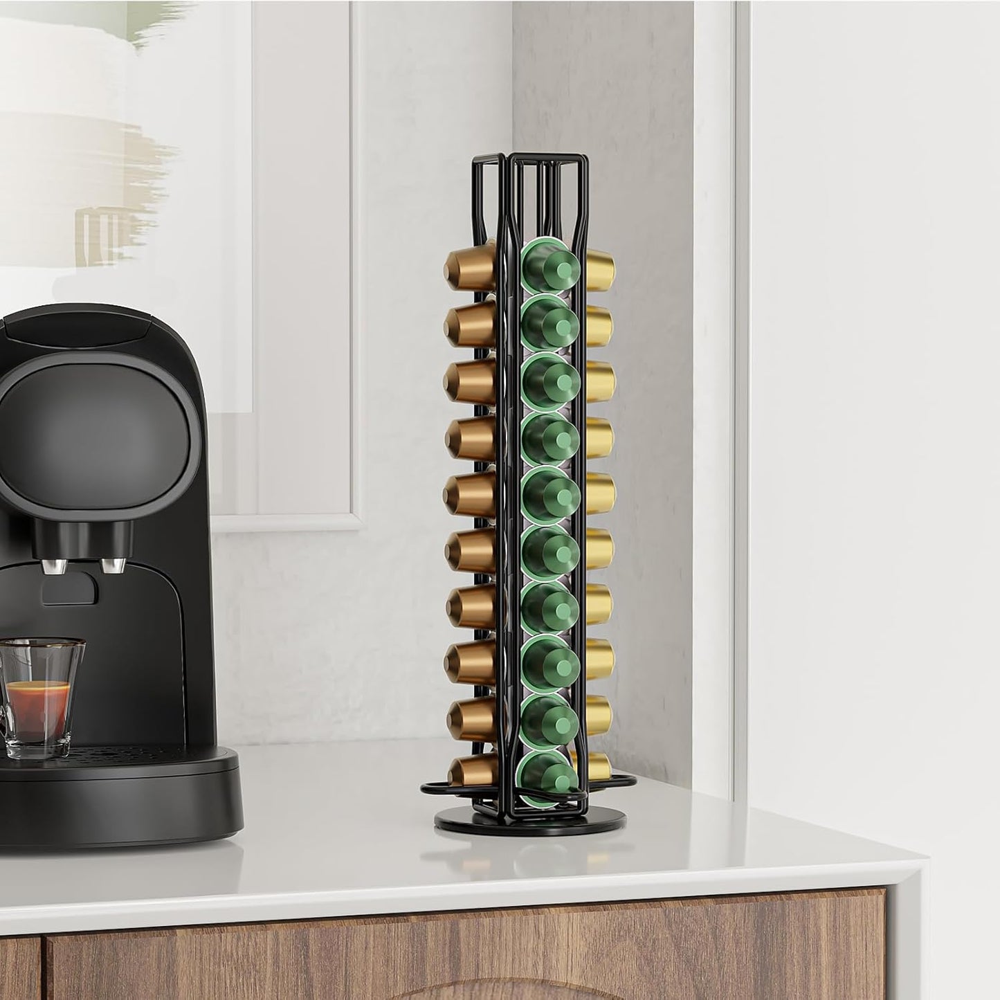 Coffee Pods Holder Storage Compatible with 40 Nespresso Pods V178-36115