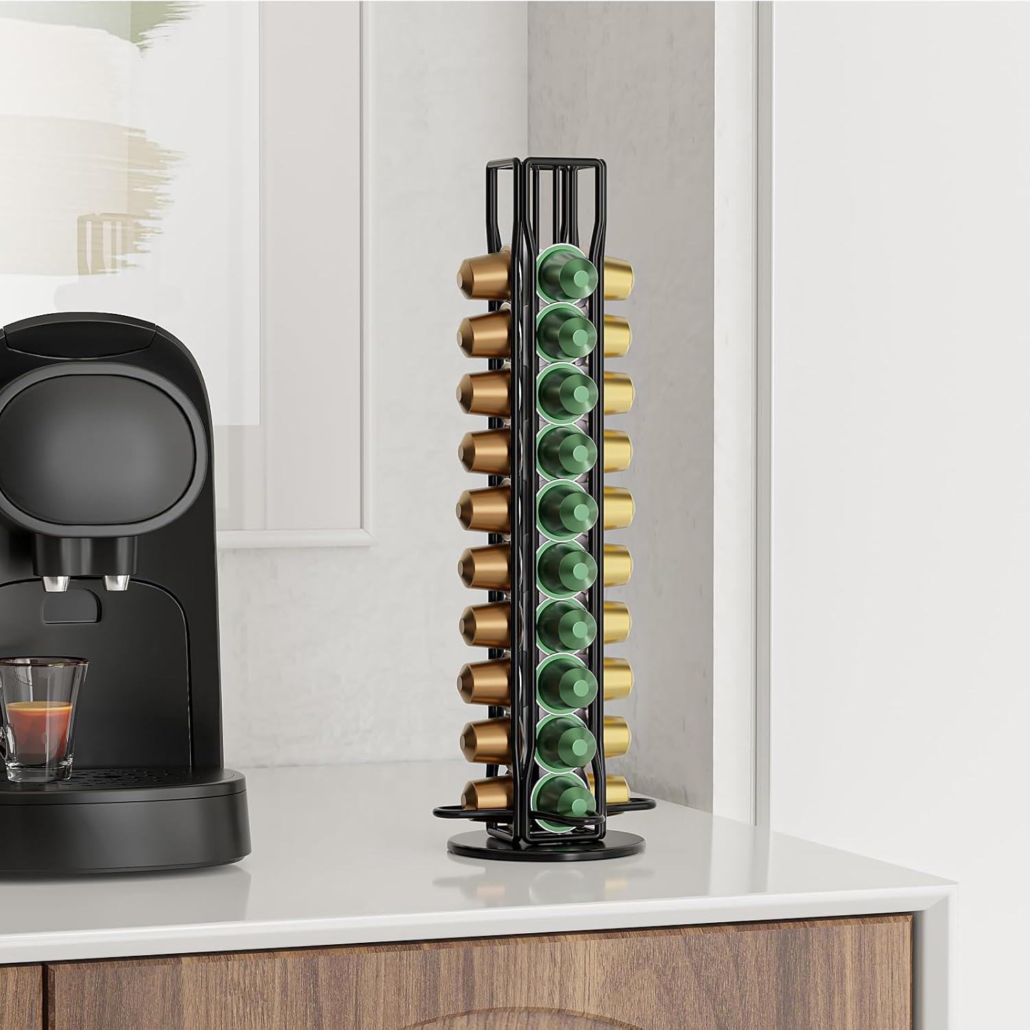 Coffee Pods Holder Storage Compatible with 40 Nespresso Pods V178-36115