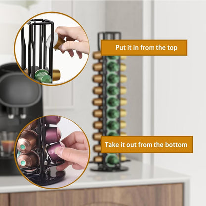 Coffee Pods Holder Storage Compatible with 40 Nespresso Pods V178-36115