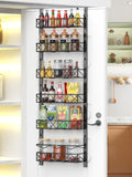 6 Tier Adjustable Baskets Over Door Pantry Organiser for Home Kitchen V178-36118