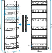 6 Tier Adjustable Baskets Over Door Pantry Organiser for Home Kitchen V178-36118