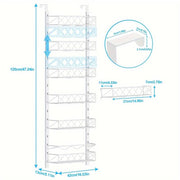 6 Tier Adjustable Baskets Over Door Pantry Organiser for Home Kitchen V178-36119