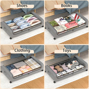 CARLA HOME XXL Under Bed Rolling Storage Containers with 50L Large Capacity and Wheels V178-36123
