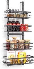 4 Tier Adjustable Baskets Over Door Pantry Organiser for Home Kitchen V178-36126
