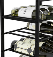 CARLA HOME Freestanding Wine Rack for 20 Bottles with Wood Countertop and Sturdy Metal Frame V178-36134