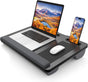 CARLA HOME Oversized Portable Lap Desk with Cushion,Mouse Pad, Tablet and Phone Holder which Fits Up to 17 V178-36161