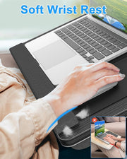 CARLA HOME Oversized Portable Lap Desk with Cushion,Mouse Pad, Tablet and Phone Holder which Fits Up to 17 V178-36161