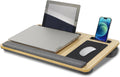 CARLA HOME Oversized Portable Lap Desk with Cushion,Mouse Pad, Tablet and Phone Holder which Fits Up to 17 V178-36162