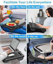 CARLA HOME Oversized Portable Lap Desk with Cushion,Mouse Pad, Tablet and Phone Holder which Fits Up to 17 V178-36162