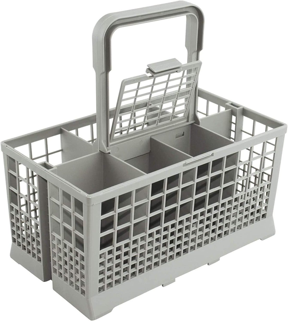 CARLA HOME 8 Slot Universal Dishwasher Cutlery Basket with Handle and Lid which Fits Most Brands (240mm X V178-36174