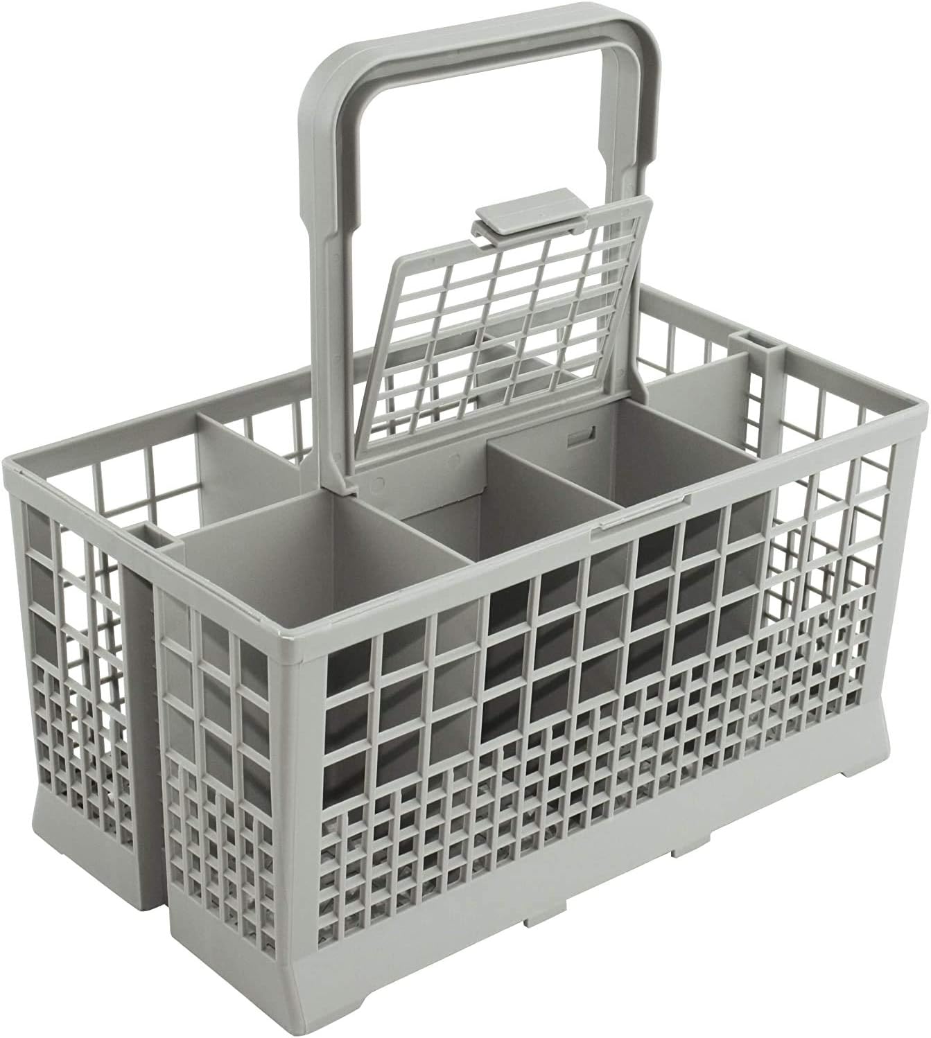 CARLA HOME 8 Slot Universal Dishwasher Cutlery Basket with Handle and Lid which Fits Most Brands (240mm X V178-36174