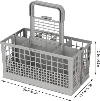 CARLA HOME 8 Slot Universal Dishwasher Cutlery Basket with Handle and Lid which Fits Most Brands (240mm X V178-36174