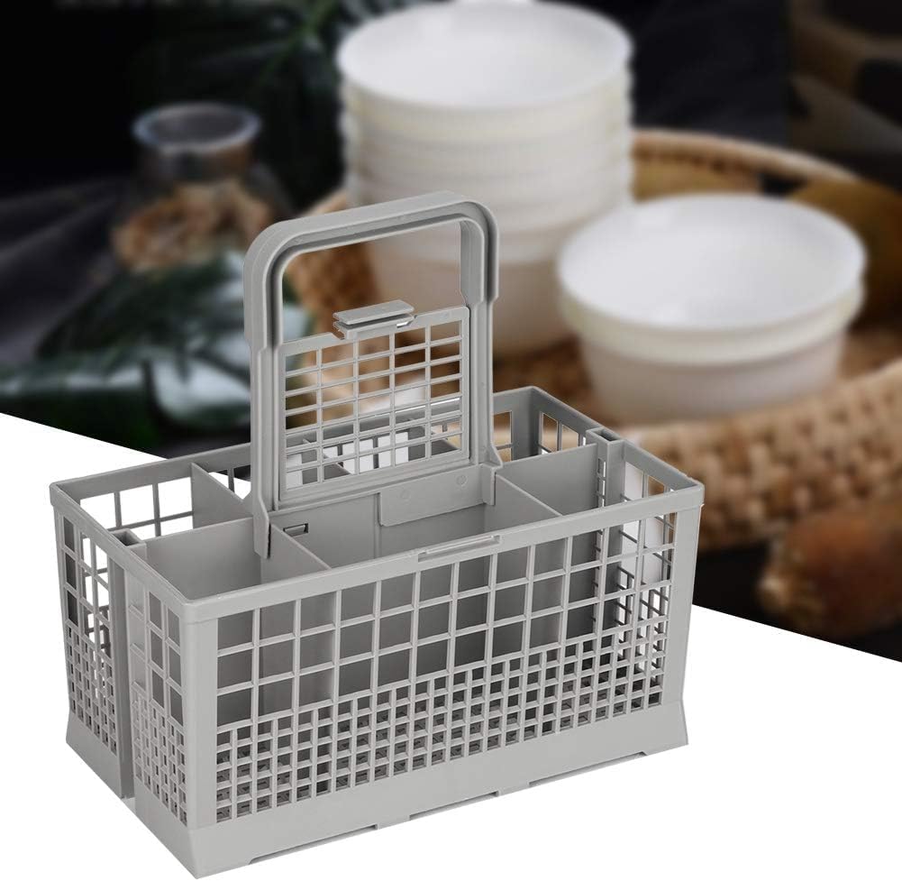 CARLA HOME 8 Slot Universal Dishwasher Cutlery Basket with Handle and Lid which Fits Most Brands (240mm X V178-36174