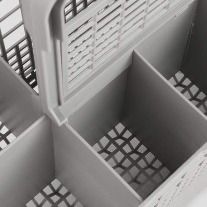 CARLA HOME 8 Slot Universal Dishwasher Cutlery Basket with Handle and Lid which Fits Most Brands (240mm X V178-36174