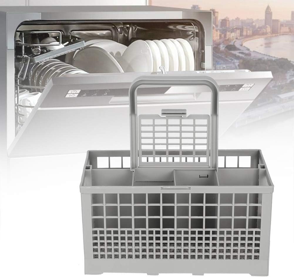 CARLA HOME 8 Slot Universal Dishwasher Cutlery Basket with Handle and Lid which Fits Most Brands (240mm X V178-36174
