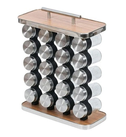 CARLA HOME 20-Jar Spice Rack Organizer Storage for Kitchen Countertop or Cabinet V178-36187