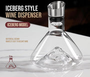 CARLA HOME Iceberg Wine Decanter with Aerator Filter and Lid V178-36191