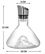 CARLA HOME Iceberg Wine Decanter with Aerator Filter and Lid V178-36191