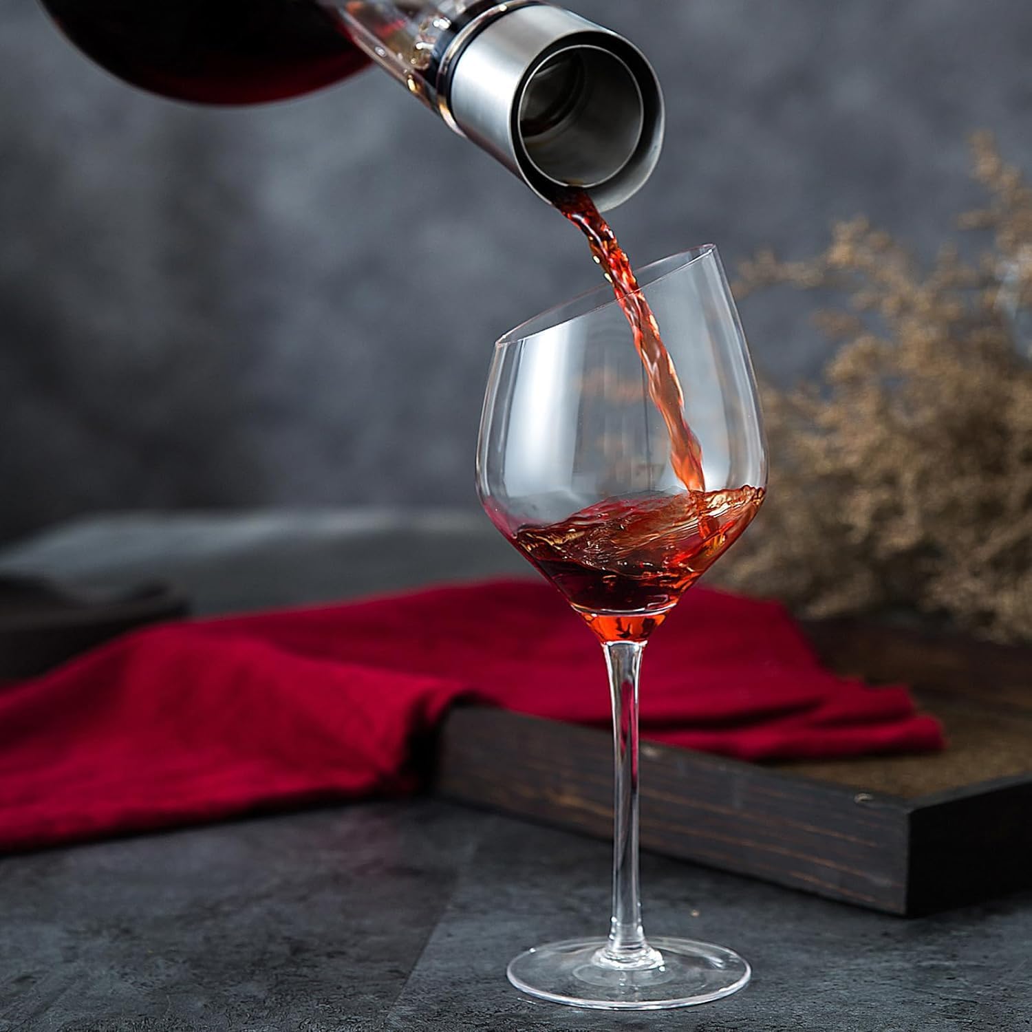CARLA HOME Iceberg Wine Decanter with Aerator Filter and Lid V178-36191