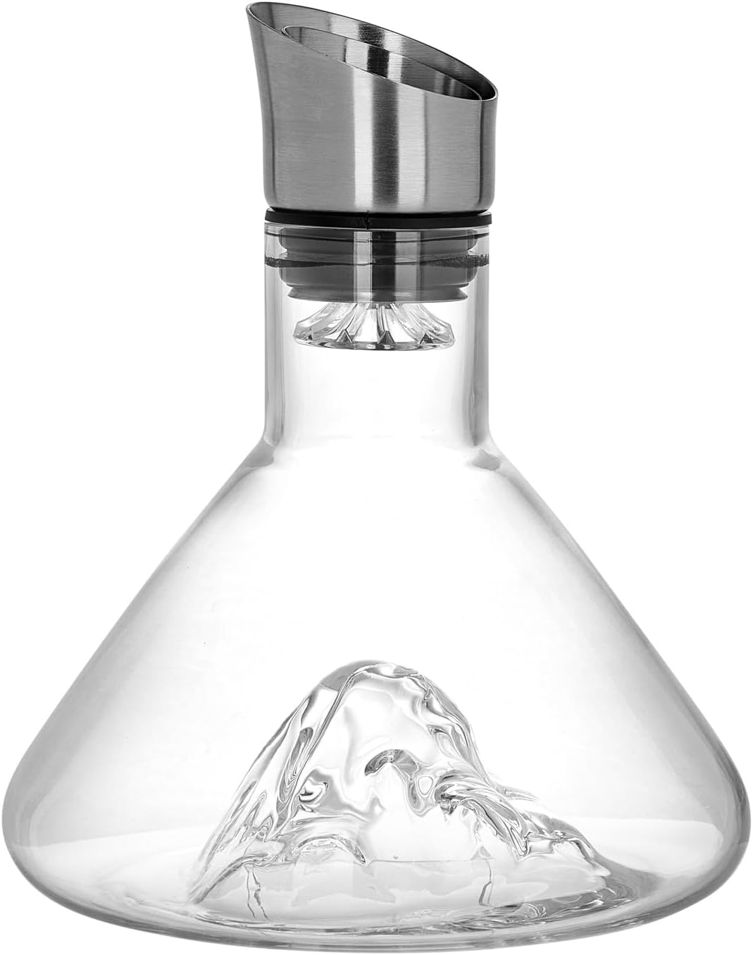 CARLA HOME Iceberg Wine Decanter with Aerator Filter and Lid V178-36191