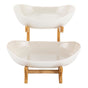 CARLA HOME 2-Tier Plastic Fruit Bowl Basket with Bamboo Stand for Kitchen Counter, Snack Tray, Dessert Server V178-36197