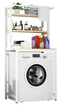 CARLA HOME 3-Tier Over Washing Machine Storage Rack Laundry Shelf Organizer for Bathroom or Toilet (White) V178-36201