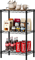 CARLA HOME 3-Tier Adjustable Metal Storage Shelves Wire Rack Organizer for Kitchen, Pantry, Bathroom or V178-36202