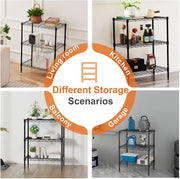 CARLA HOME 3-Tier Adjustable Metal Storage Shelves Wire Rack Organizer for Kitchen, Pantry, Bathroom or V178-36202
