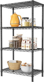 CARLA HOME 4-Tier Adjustable Metal Storage Shelves Wire Rack Organizer for Kitchen, Pantry, Bathroom or V178-36203