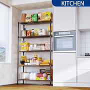 CARLA HOME 5-Tier Adjustable Metal Storage Shelves Wire Rack Organizer for Kitchen, Pantry, Bathroom or V178-36204