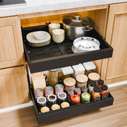 CARLA HOME 2 Pack Pull Out Cabinet Organizer Expandable for Cabinets with Adjustable Slide Out Shelves and V178-36208