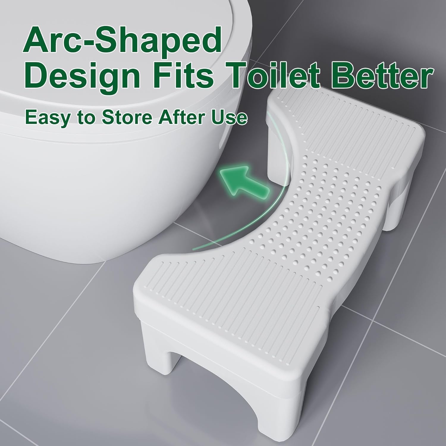 CARLA HOME Toilet Poop Stool Squat Adult for Easy Pooping for Bathroom Adults and Kids V178-36214