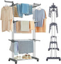 CARLA HOME Folding Clothes Drying Rack with Wheels and Adjustable Side Wings for Laundry Rack and Clothes V178-36216