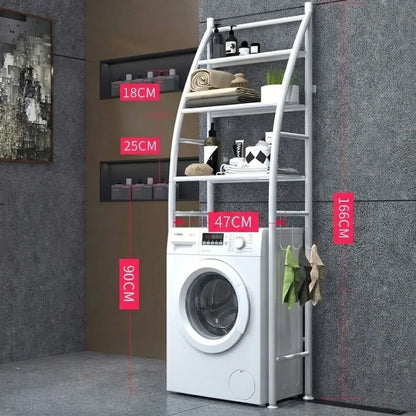 CARLA HOME 3-Tier Over Washing Machine Storage Rack for Laundry Room Space Saving, Towels, Detergent & V178-36231