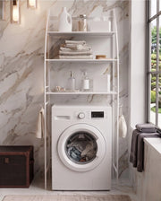 CARLA HOME 3-Tier Over Washing Machine Storage Rack for Laundry Room Space Saving, Towels, Detergent & V178-36231
