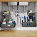 CARLA HOME 2 Pack Under Sink Organiser with Sliding Drawers for Kitchen & Bathroom V178-36237