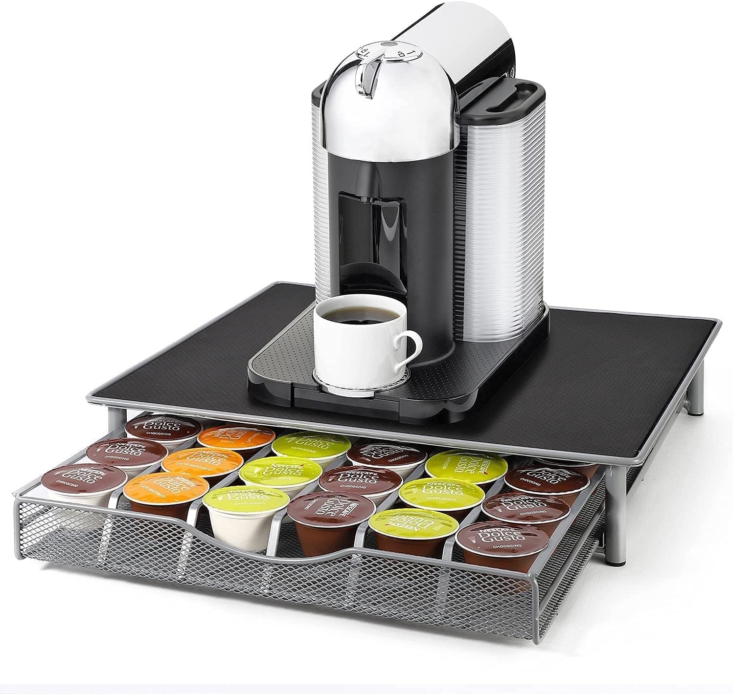CARLA HOME K-Cup Coffee Pod Drawer for 36 Coffee Pods Storage for Home Kitchen Counter Organizer V178-36262