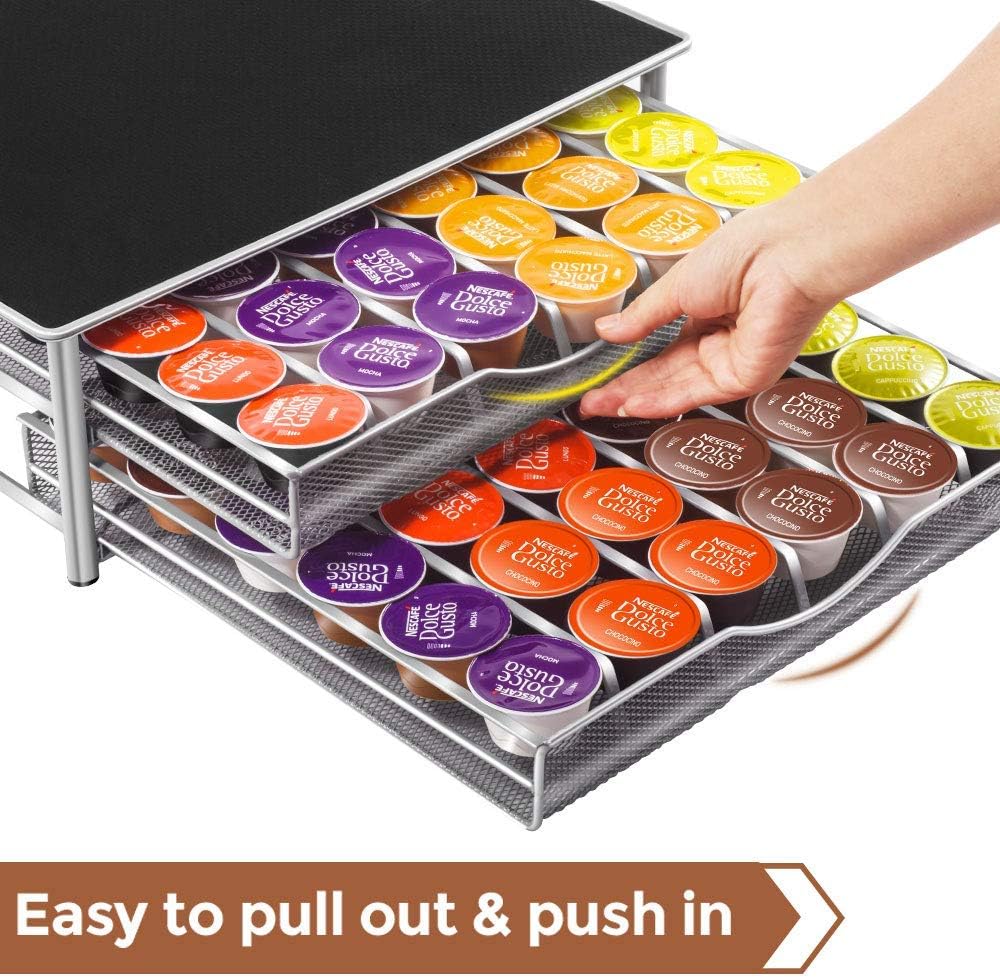 CARLA HOME K-Cup Coffee Pod Drawer for 72 Coffee Pods Storage for Home Kitchen Counter Organizer V178-36263