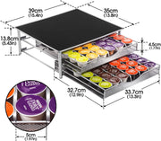 CARLA HOME K-Cup Coffee Pod Drawer for 72 Coffee Pods Storage for Home Kitchen Counter Organizer V178-36263
