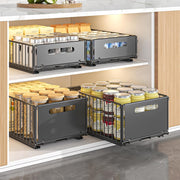 CARLA HOME 2 Pack Pullout Cabinet Kitchen Organizer Drawers with No-Drilling and Adhesive Design for Pantry & V178-36266